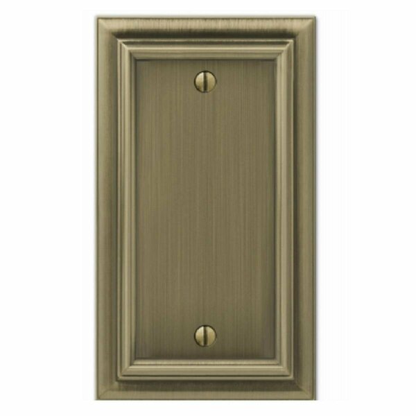 Minicomputerminiordenador Blank Cast Metal Continental Wallplate, Brushed Brass MI2484612